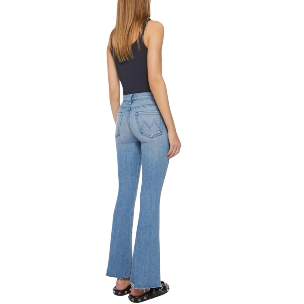MOTHER Size 30 The Weekender Fray Punk Charming Cropped Distressed Jeans S19